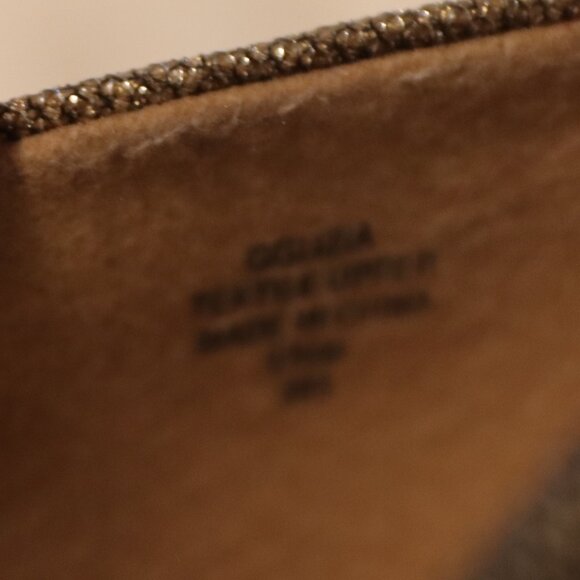 G by Guess Round Toe Gold Glitter Platform Pump Heel Shoes Size 9.5 - Picture 8 of 12